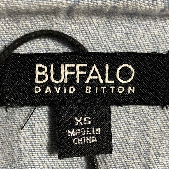 Buffalo David Bitton Classic Denim Jacket XS Light Indigo Versatile Timeless NWT - Picture 10 of 12